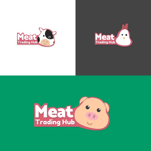 Fun - Playful Logo for a Meat Shop