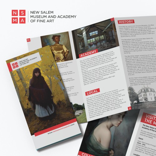 Brochure design for a museum 