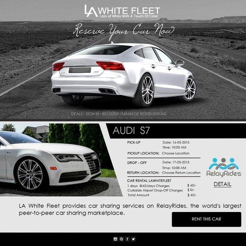 Design Website for Luxury car rental site