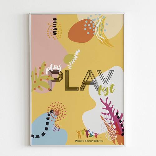 Playful but stylish poster event