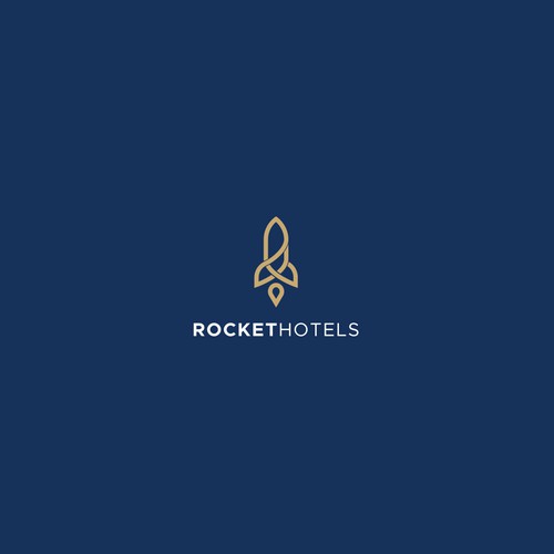 Logo concept for Rocket Hotel