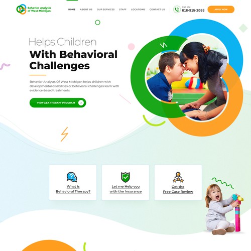 Behavioral Therapy Homepage Design