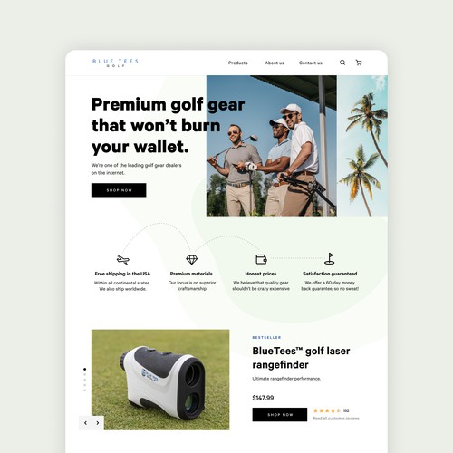 Golf Products Website