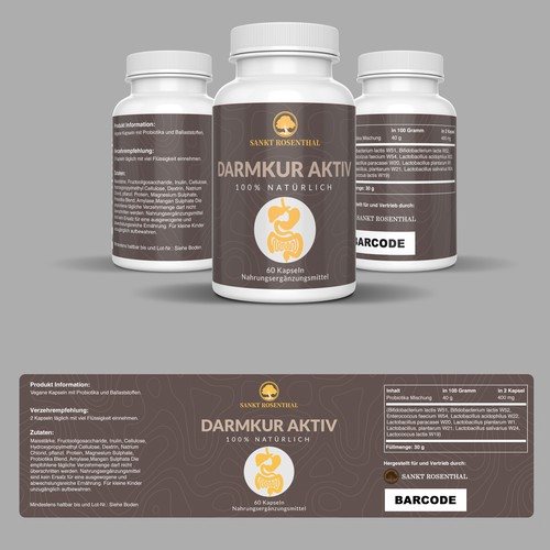 Label Design for Supplement Product