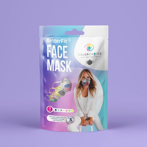 Face Mask packaging design for BetterFit