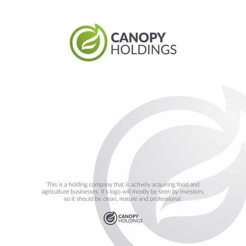 Green logo concept for Canopy Holdings