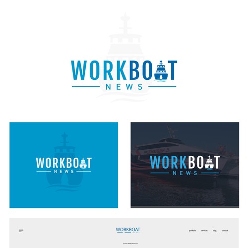 Logo concept for Workboat News