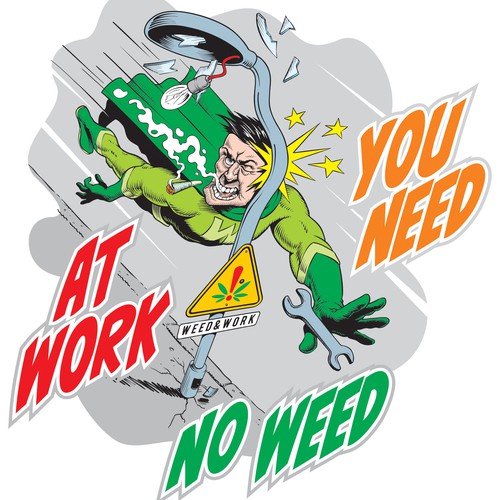 T-shirt design for Weed&Work safety educational program