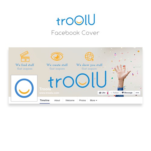 Facebook cover design for troolu