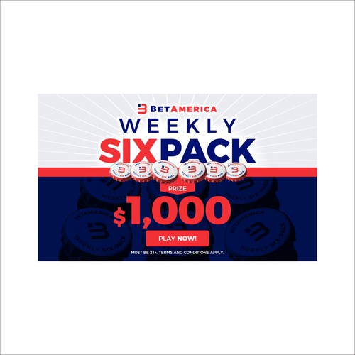 Weekly Six-Pack promotional interstitial for Mobile