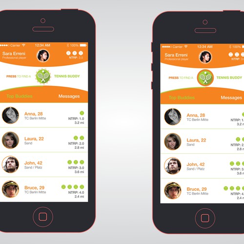 GUARANTEED Be the one to give our Tennis Buddy App an iOS7 redesign!