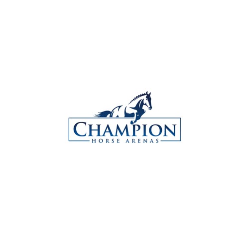 Bold logo concept for Champion Horse Arenas