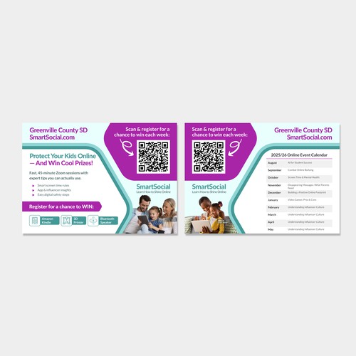 SmartSocial.com – Parent Event Postcard Design