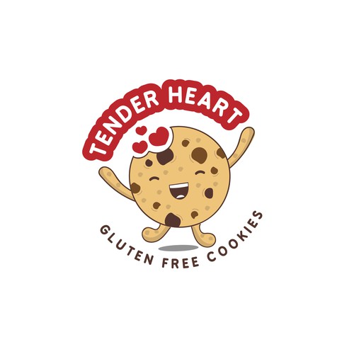 logo concept for gluten free cookie brand 