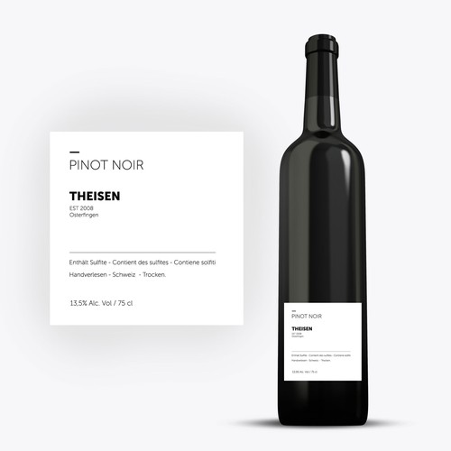 Wine Label Pinot Noir THEISEN