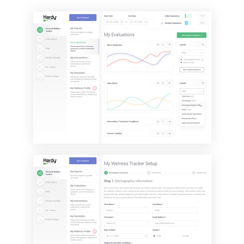 Medical Pacient Dashboard