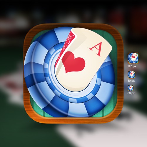 An icon for a poker playing app