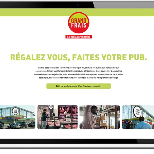 LANDING PAGE GRAND FRAIS 