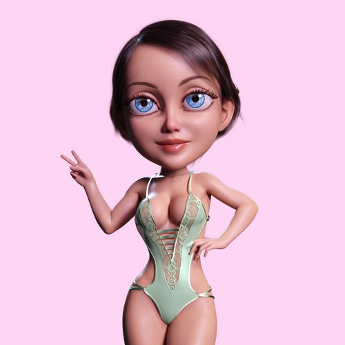 NFT 3D Sexy Girl