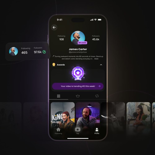 Laugh App - Social interaction platform for comedy artists