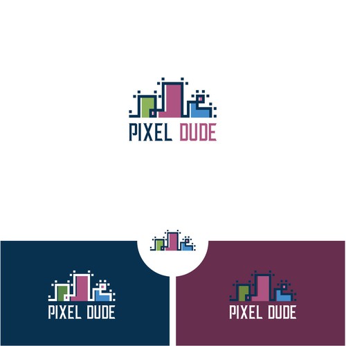 Modern logo for Pixel Dude