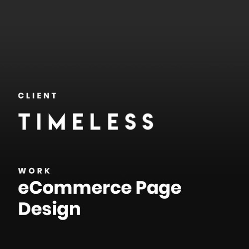 eCommerce design we did for a Men's Fashion brand