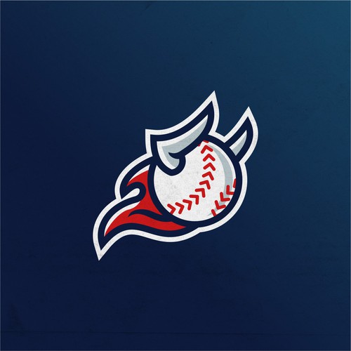 Flaming baseball+bull logo for a Youtube coaching channel 