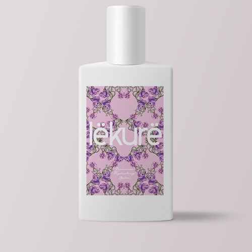Floral Label Design for Skin Care