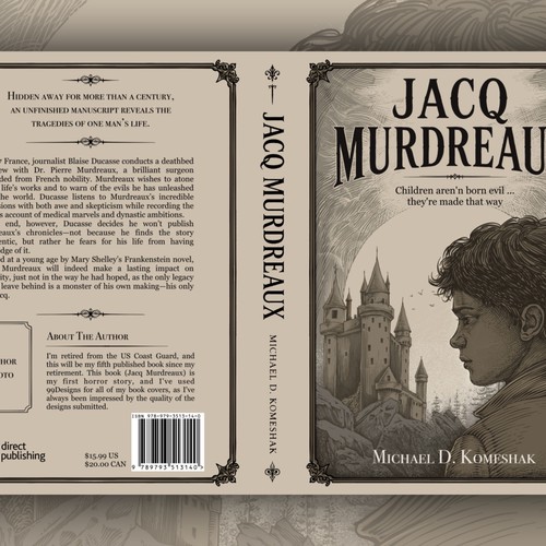 Jacq Murdreaux – Gothic Horror Book Cover Illustration