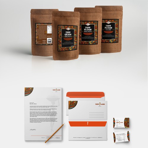 Brand identity for teff importer