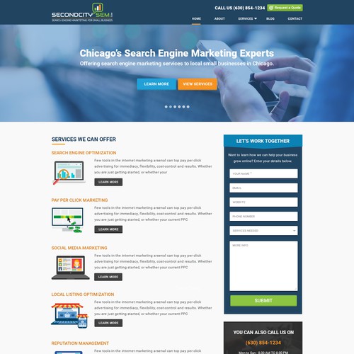 Website Design for Search Engine Marketing Company in Chicago - SecondCitySEM