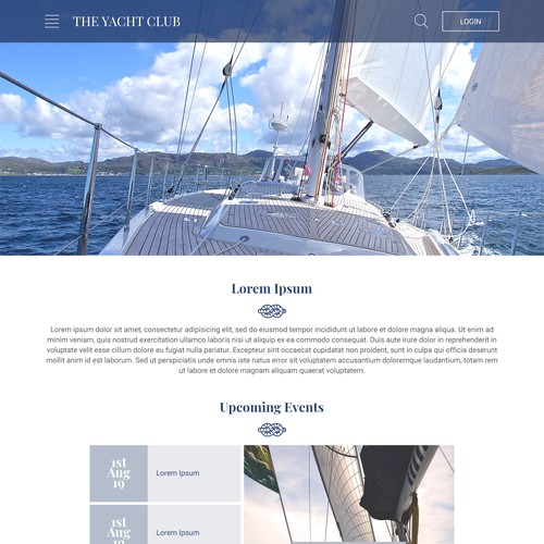 Design for a Sailing Club