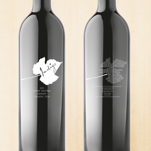 product label for Indigo Vineyard