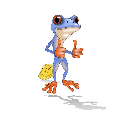 Create a fun & professional 3D Blue Frog Mascot