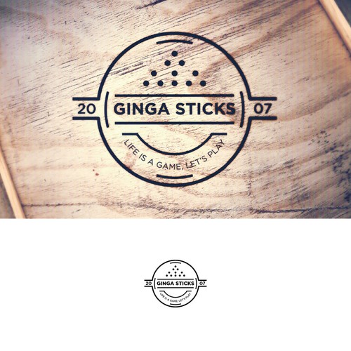Vintage logo for GINGA STICKS