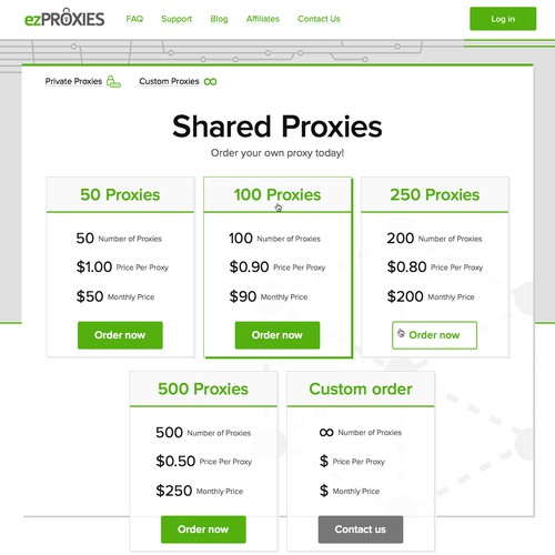 ezProxies web design