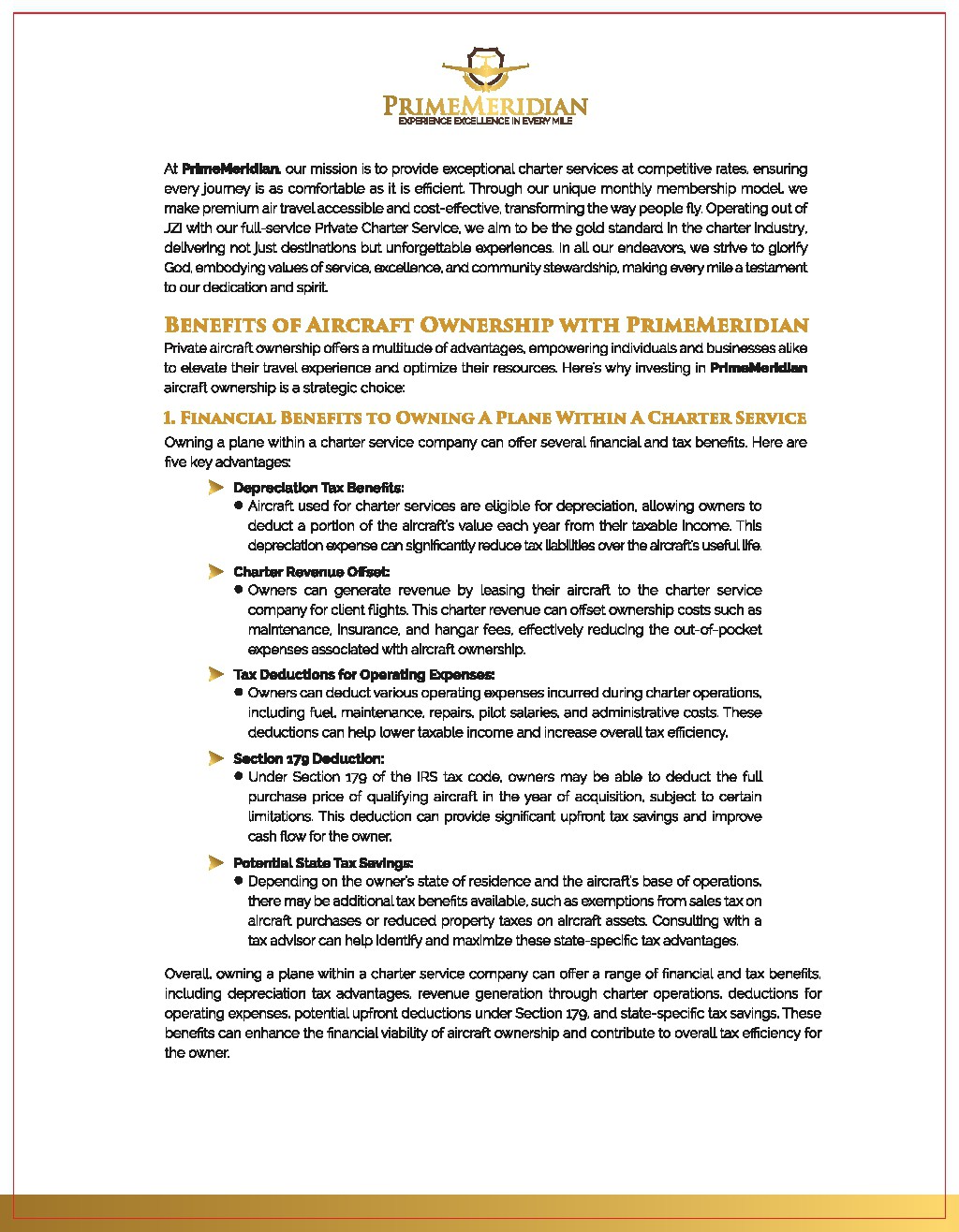 Sales Brochure