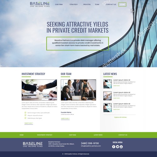 Private Equity firm website redesign