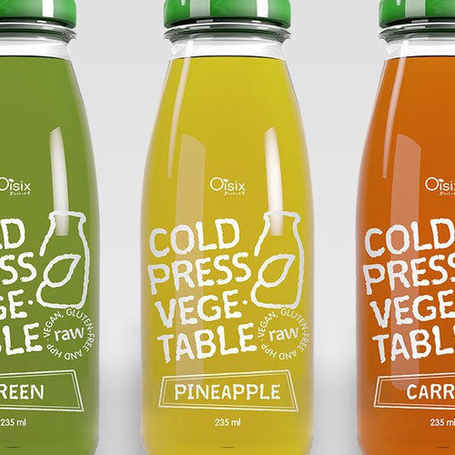 Organic label for smoothie
