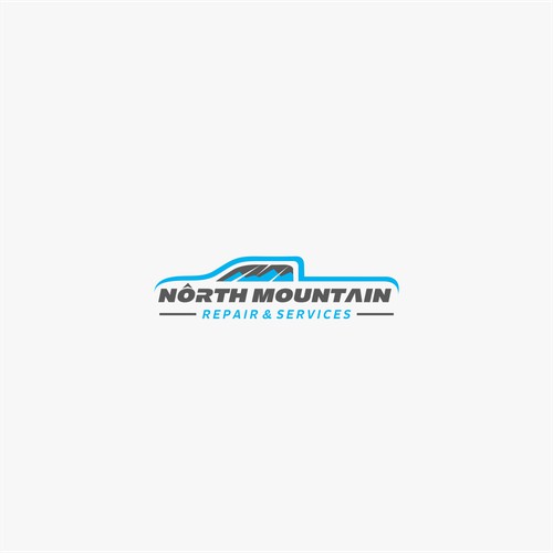 Minimalist logo concept for North Mountain