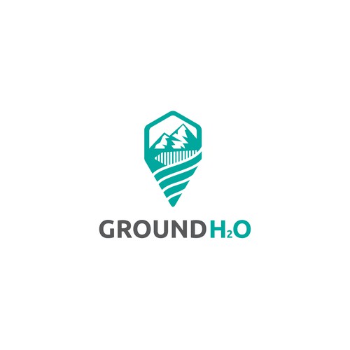 Flat logo for Ground H2O