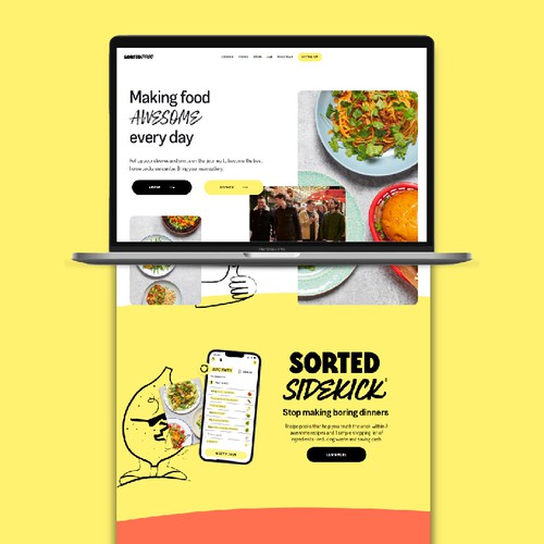 Sorted Food Website Design