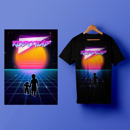 Retrowave T-shirt design