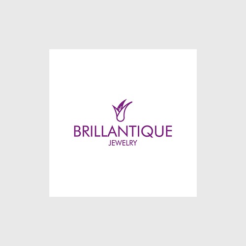 Logo design for Brillantique Jewelry brand.