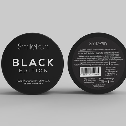 Natural Teeth Whitening Label Designs