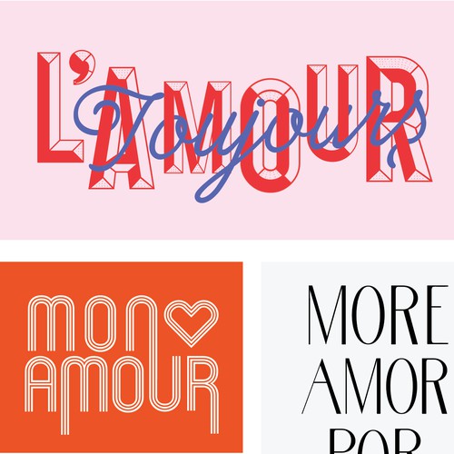 Love typography design