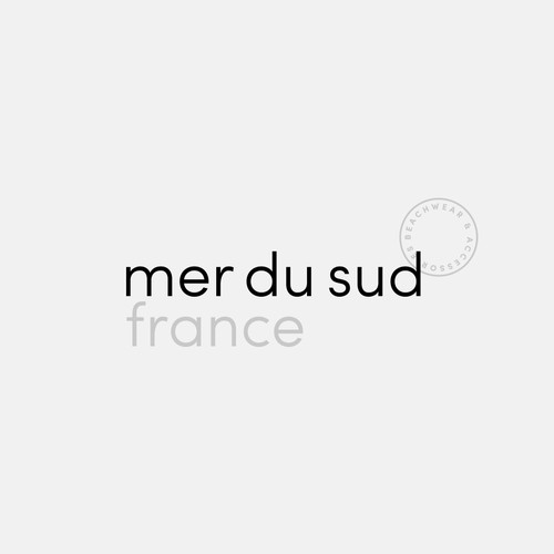 Modern and minimal logo for French Beachwear shop