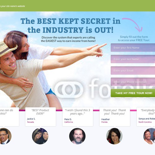 LANDING PAGE FOR BUSINESS OPPORTUNITY! - NEW!