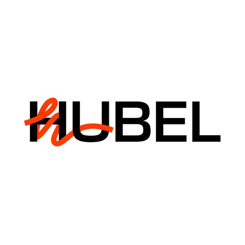 Hubel logo design