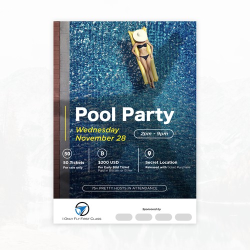 Pool party poster